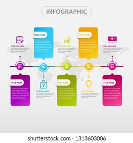 Abstact infographics design. vector, illustration 
