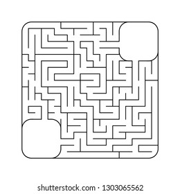 Abstact labyrinth. Game for kids. Puzzle for children. Maze conundrum. Vector illustration,