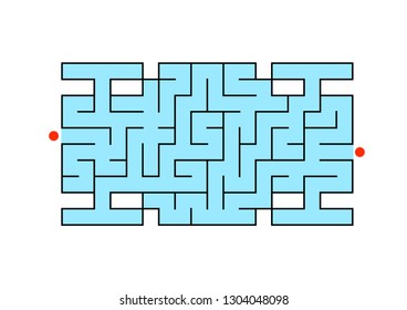 Abstact labyrinth. Game for kids. Puzzle for children. Maze conundrum. Color vector illustration