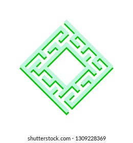 Abstact labyrinth. Game for kids. Puzzle for children. Maze conundrum. Color vector illustration