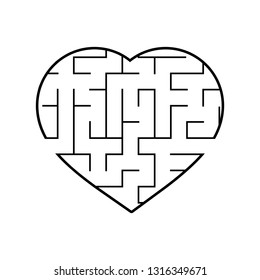 Abstact labyrinth. Game for kids. Puzzle for children. Maze conundrum. Vector illustration.