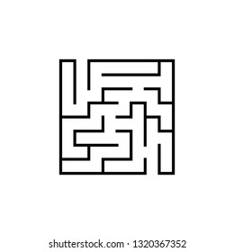 Abstact labyrinth. Game for kids. Puzzle for children. Maze conundrum. Vector illustration
