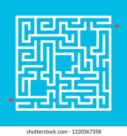 Abstact labyrinth. Game for kids. Puzzle for children. Maze conundrum. Color vector illustration