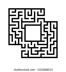 Abstact labyrinth. Game for kids. Puzzle for children. Maze conundrum. Vector illustration.