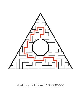 Abstact labyrinth. Game for kids. Puzzle for children. Maze conundrum. Vector illustration