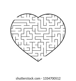 Abstact labyrinth. Game for kids. Puzzle for children. Maze conundrum. Vector illustration.