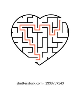 Abstact labyrinth. Game for kids. Puzzle for children. Maze conundrum. Vector illustration.