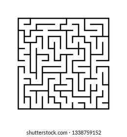 Abstact labyrinth. Game for kids. Puzzle for children. Maze conundrum. Vector illustration.