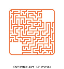 Abstact labyrinth. Game for kids. Puzzle for children. Maze conundrum. Color vector illustration