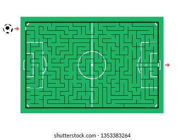 Abstact labyrinth. Game for kids. Puzzle for children. Maze conundrum. Color vector illustration
