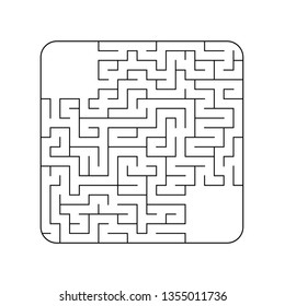Abstact labyrinth. Game for kids. Puzzle for children. Maze conundrum. Vector illustration
