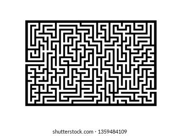 Abstact labyrinth. Game for kids. Puzzle for children. Maze conundrum. Vector illustration