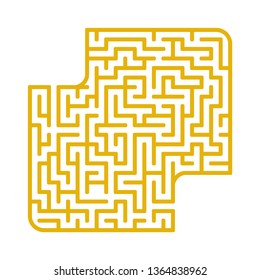 Abstact labyrinth. Game for kids. Puzzle for children. Maze conundrum. Find the right path. Color vector illustration.