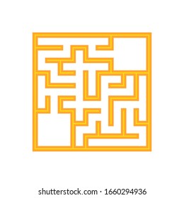Abstact labyrinth. Game for kids. Puzzle for children. Maze conundrum. Find the right path. Color vector illustration.