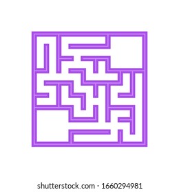 Abstact labyrinth. Game for kids. Puzzle for children. Maze conundrum. Find the right path. Color vector illustration.