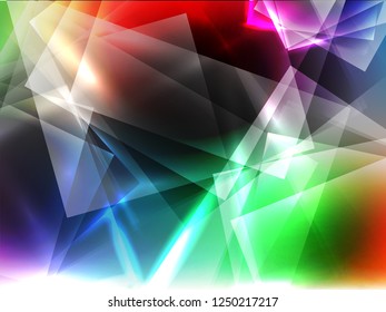 Abstact light triangle background