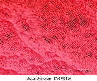 Abstact marble texture. Background with dynamic particles. 3d vector Illustration.