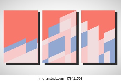 Abstact minimalistical geometrical brochure flyer template, banner, poster.