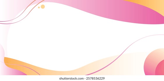Abstact Modern Gradient Orange Purple White Background Vector Illustration, Minimalist smooth gradient of purple, orange, and white