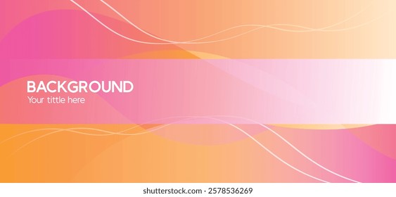 Abstact Modern Gradient Orange Purple White Background Vector Illustration, Abstract flowing gradient with rich purple fading into warm orange and white