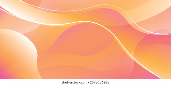 Abstact Modern Gradient Orange Purple White Background Vector Illustration, evoking a sense of creativity and warmth, great for website backgrounds and branding.