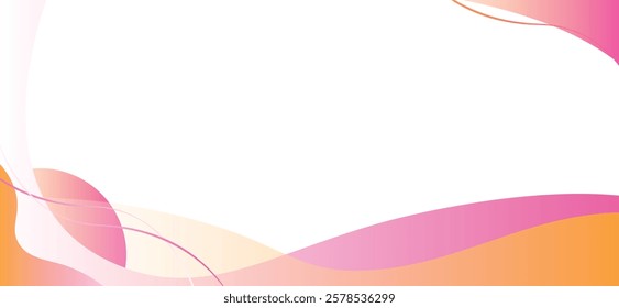 Abstact Modern Gradient Orange Purple White Background Vector Illustration, evoking a sense of creativity and warmth, great for website backgrounds and branding.