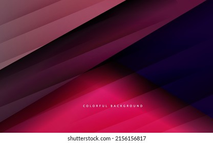 Abstact overlap layer pink color background vector