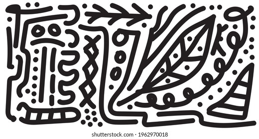 Abstact pattern design vector illustration