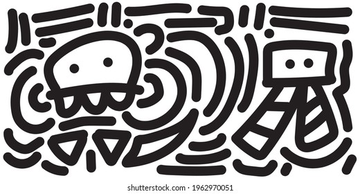 Abstact pattern design vector illustration