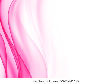 Diseño abstracto olas rosa