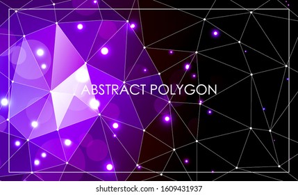 Abstact Polygonal Background Design,vector illustration