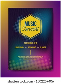Abstact Poster Design for Music Concert