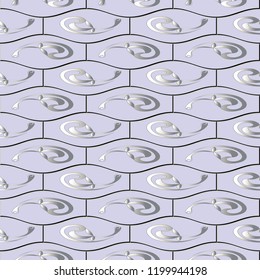 Abstact seamless background  is computer graphics and can be used in the design of textiles, in the printing industry, in a variety of design projects