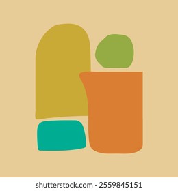 Abstact shapes vector illustration design