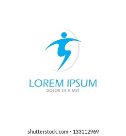 Abstact symbol. Corporate icon. Vector element.