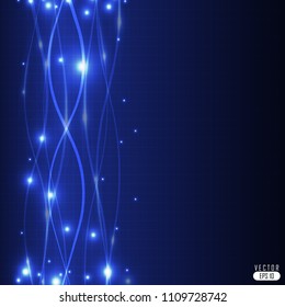 abstact technology light blue power vector background