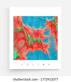 Abstact texture. Background with dynamic particles. 3d vector Illustration.