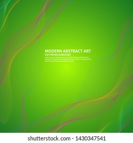 Abstact Wave Halftone background, curved lines, vector illustration