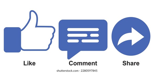 Abstacts object Simbol like comment share all vector file