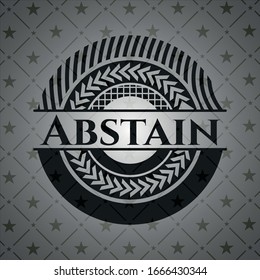 Abstengan la insignia oscura. Ilustración vectorial. Detallado.