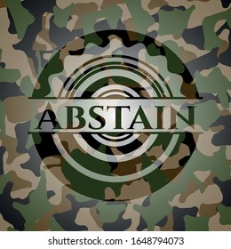 Abstain on camouflaged texture. Vector Illustration. Detailed.