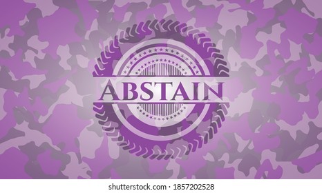 Rosa ausente en el patrón de camo. Ilustración vectorial. Detallado. 