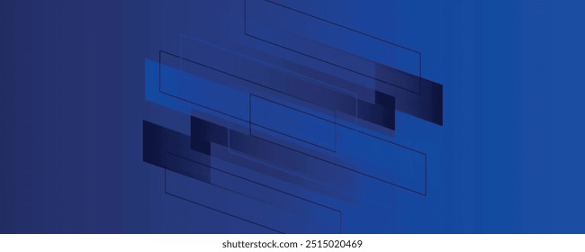 Fondo abstracto de Formas geométricas azules. Composición de Formas dinámicas. Vector Eps10