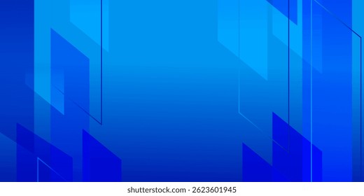 Fondo abstracto de Formas geométricas azules. Formas dinámicas de composición moderna ilustración de fondo