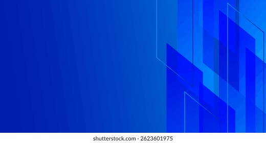 Abstarct blue geometric shapes background. Dynamic shapes composition modern background ilustration
