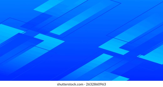 Abstarct blue geometric shapes background. Dynamic shapes composition. Eps10