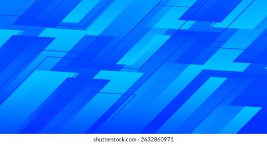 Abstarct blue geometric shapes background. Dynamic shapes composition. Eps10