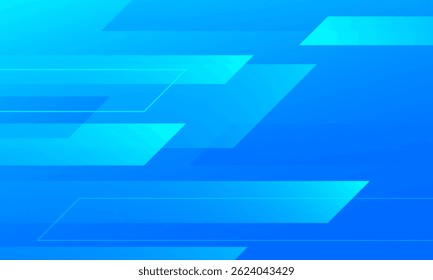Fundo geométrico de gradiente azul abstrato. Ilustração vetorial