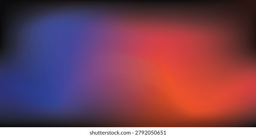 Abstarct bsckground vector Wavy blue and orange gradient design.