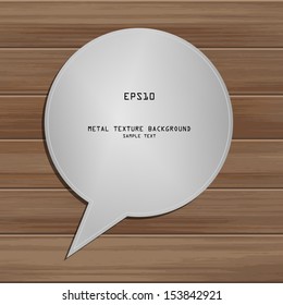 Abstarct bubble metal background for industrial infographic on wooden background - Vector illustration